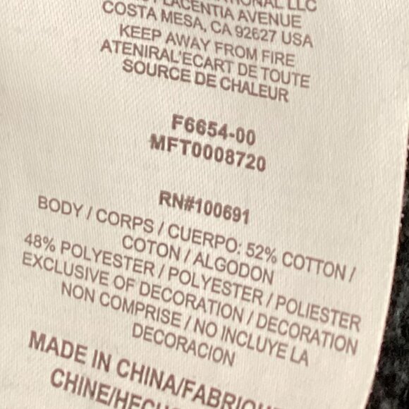 Hurley Men's Hoodie Sweater Size M Kangaroo Pocket Brown Gray Pull-Over - Picture 5 of 5